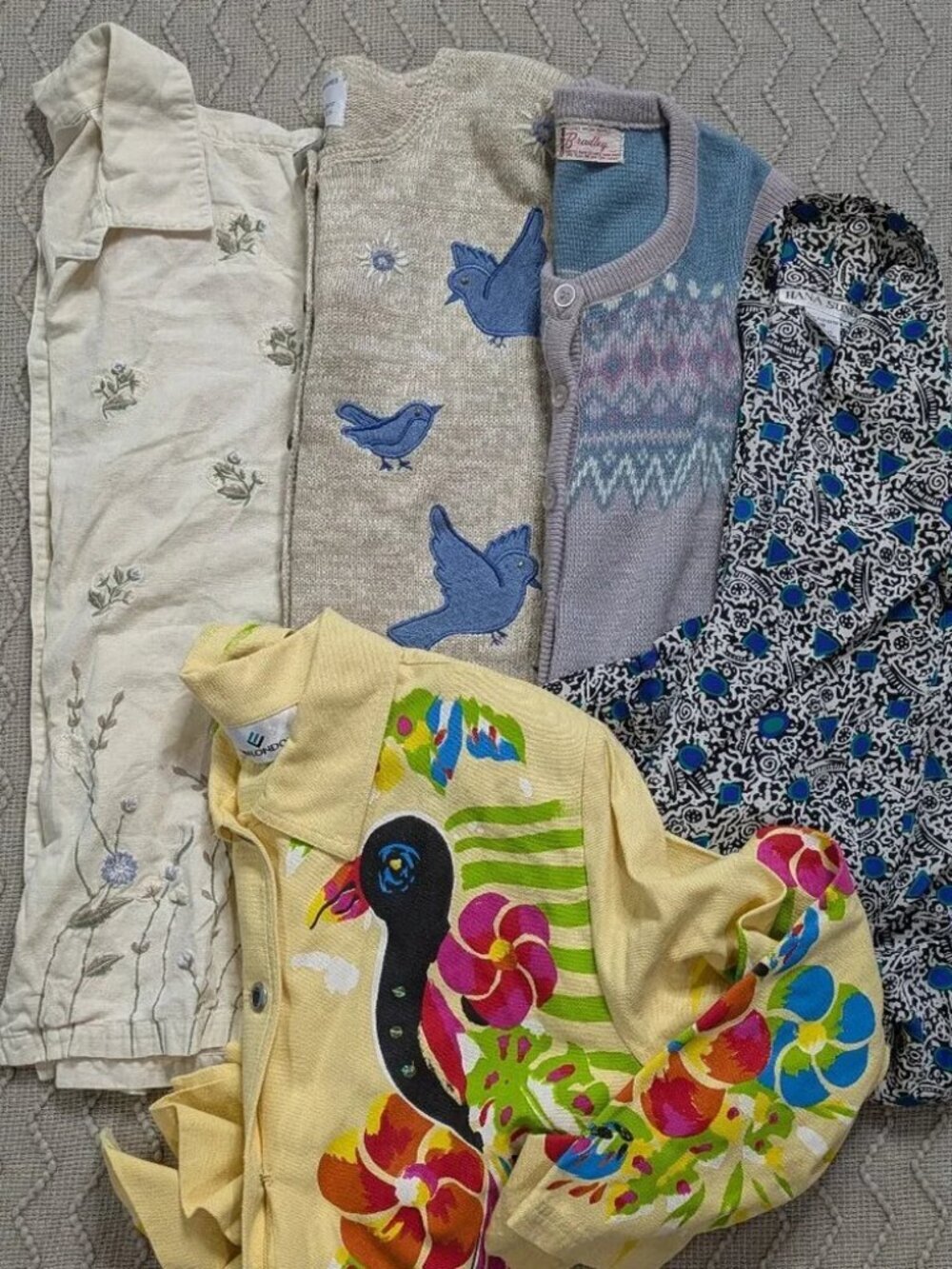 Vintage Tops Button Ups Sweaters Resellers Bundle